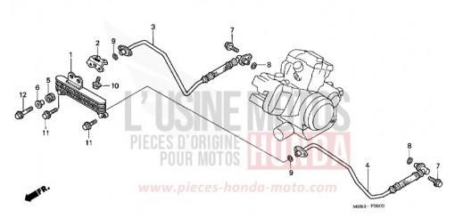 RADIATORE OLIO VTR1000F6 di 2006
